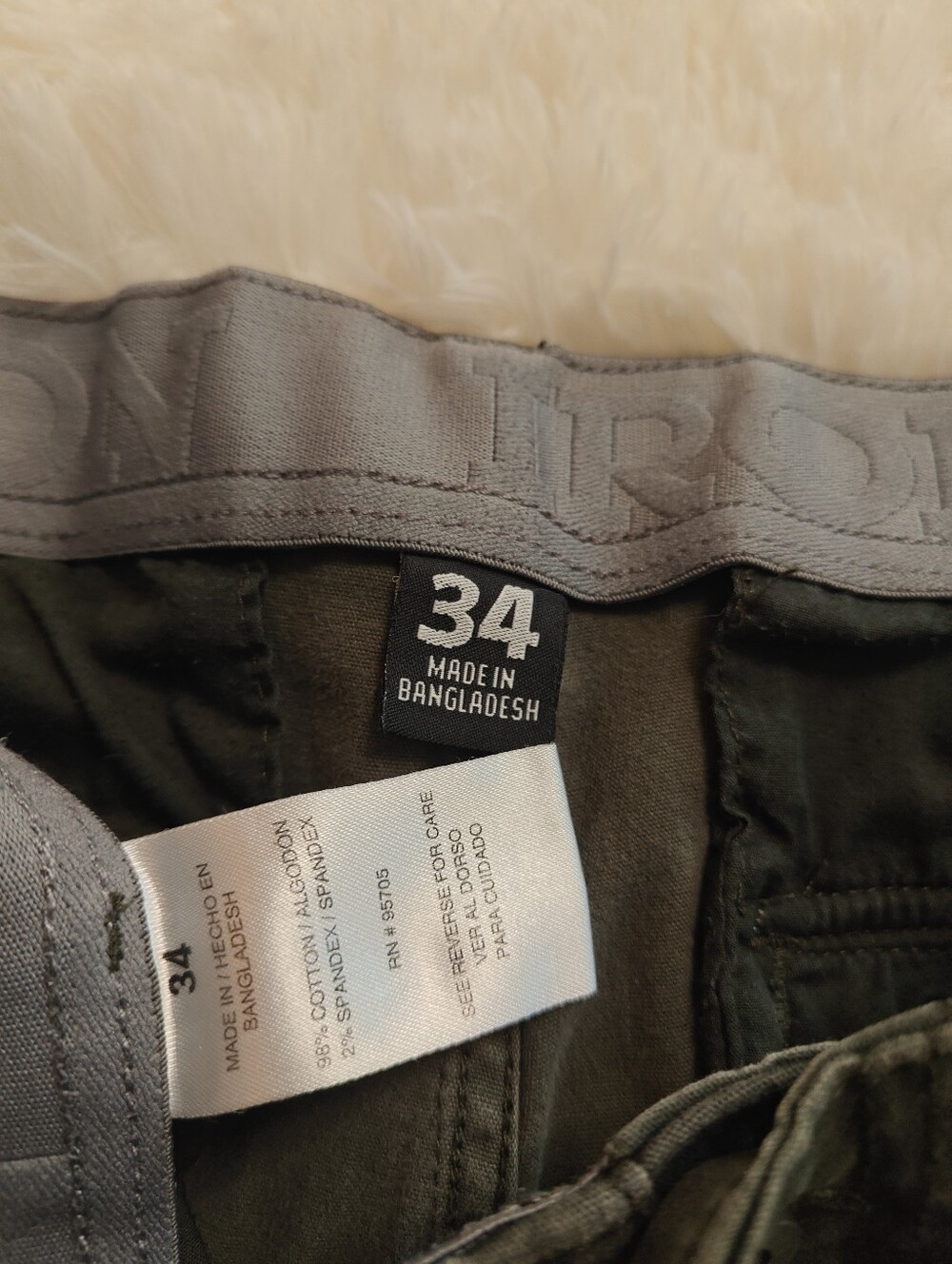 (Bundle Of 6) Men's Cargo Shorts - Olive Camo, Tan, Blue, Light Brown Size 34 - Picture 6 of 9